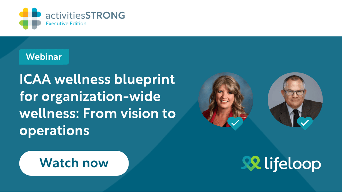 ICAA Wellness Blueprint webinar recording graphic