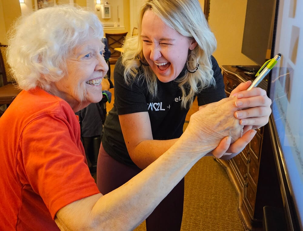Two friends engage with LifeLoop